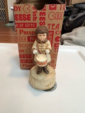 Schmid - Drummer Boy Figurine Music Box - 1986 Collectable